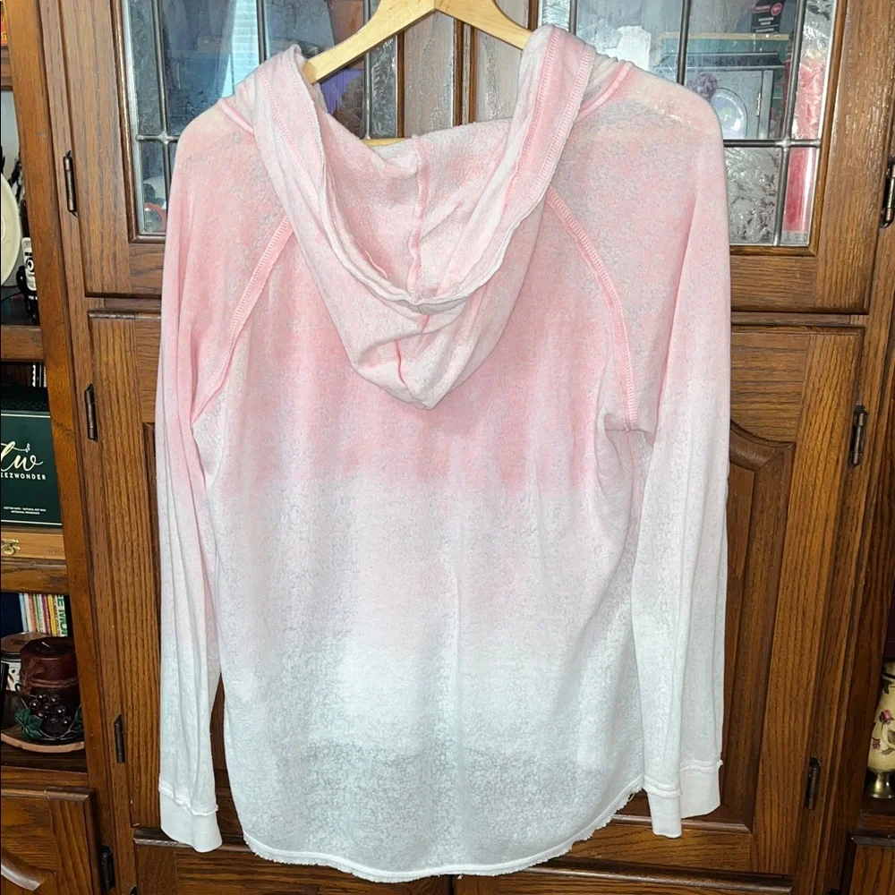 Ocean Drive Cape San Blas Florida Women's Pink Hoodie Sweatshirt Size Large